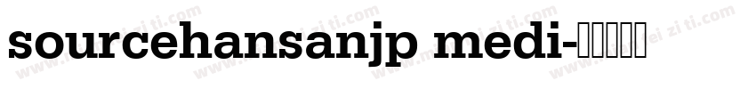 sourcehansanjp medi字体转换